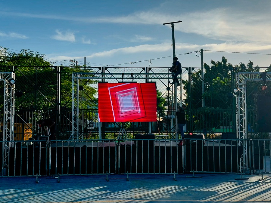 Pantallas LED en evento corporativo